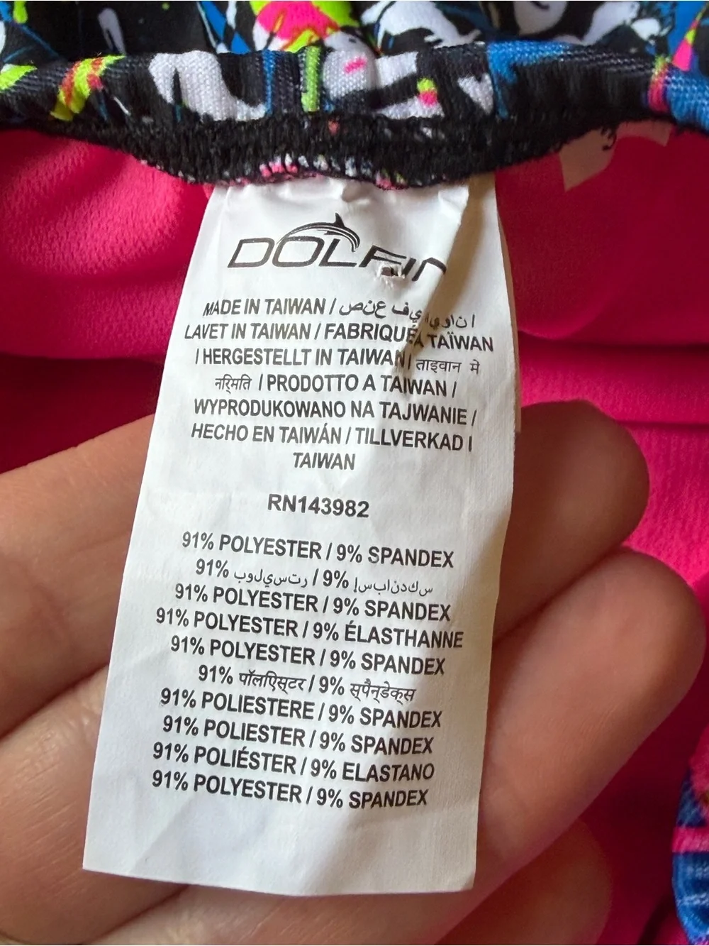 Dolfin Uglies Competitive Girls Swimsuit Splatter Print Racerback Size 34